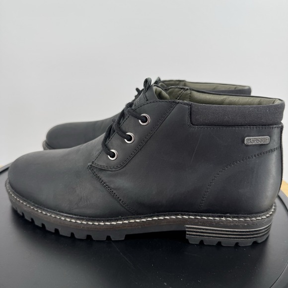 Barbour Other - Barbour Boulder Chukka  Black  Leather Boots Size UK 7 EUR‎  41 -US 8 Tried On